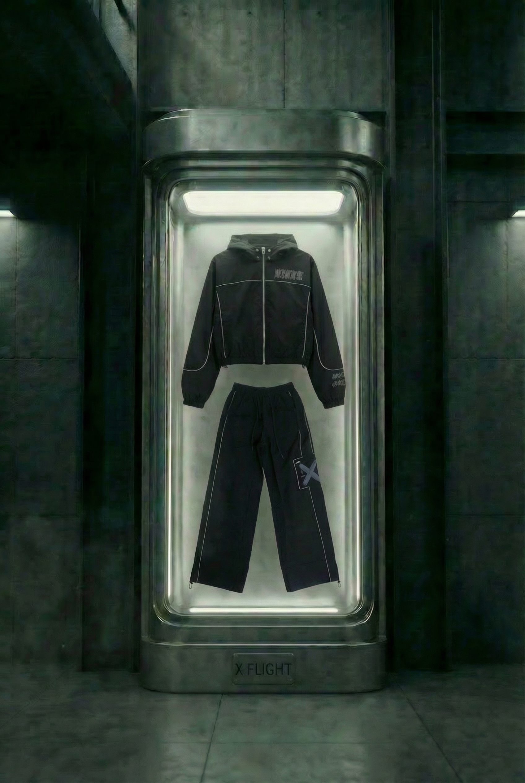 X Flight Jumpsuit - Queens#Colour_Black