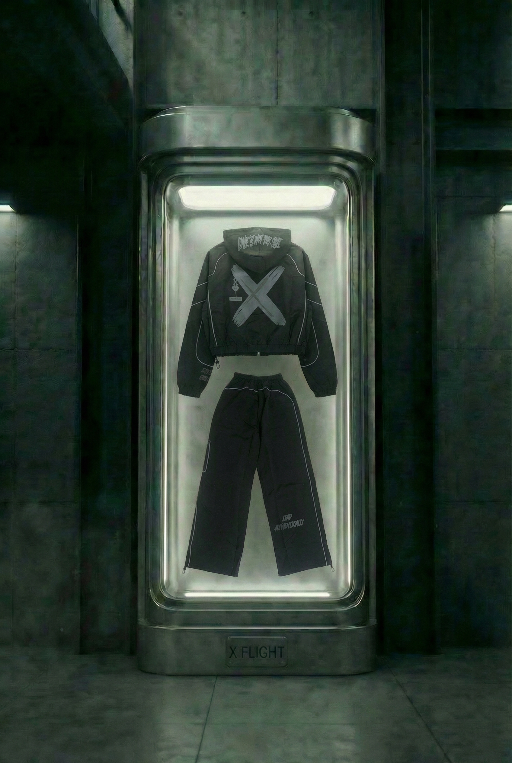 X Flight Jumpsuit - Queens#Colour_Black