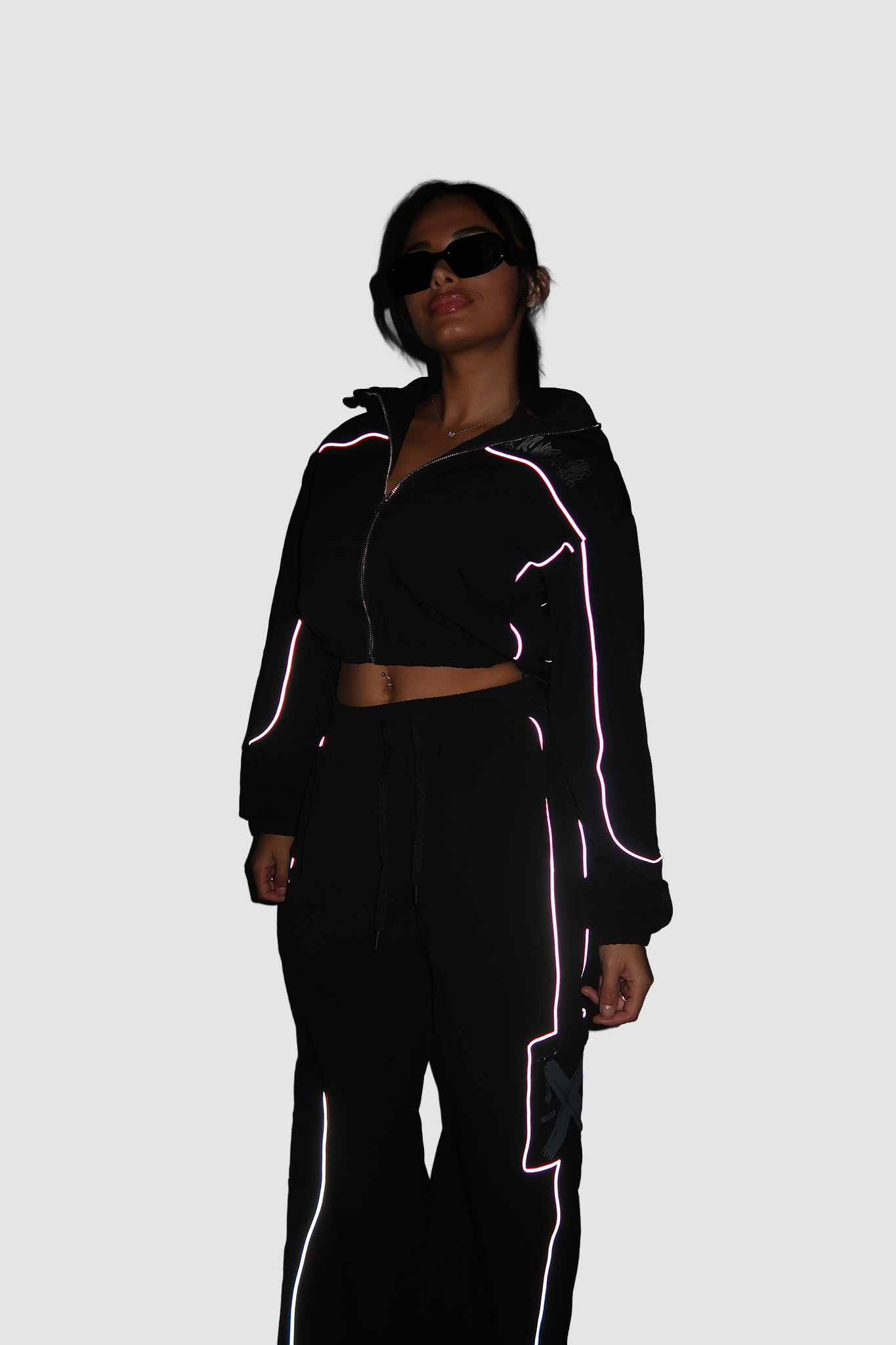 X Flight Jumpsuit - Queens#Colour_Black