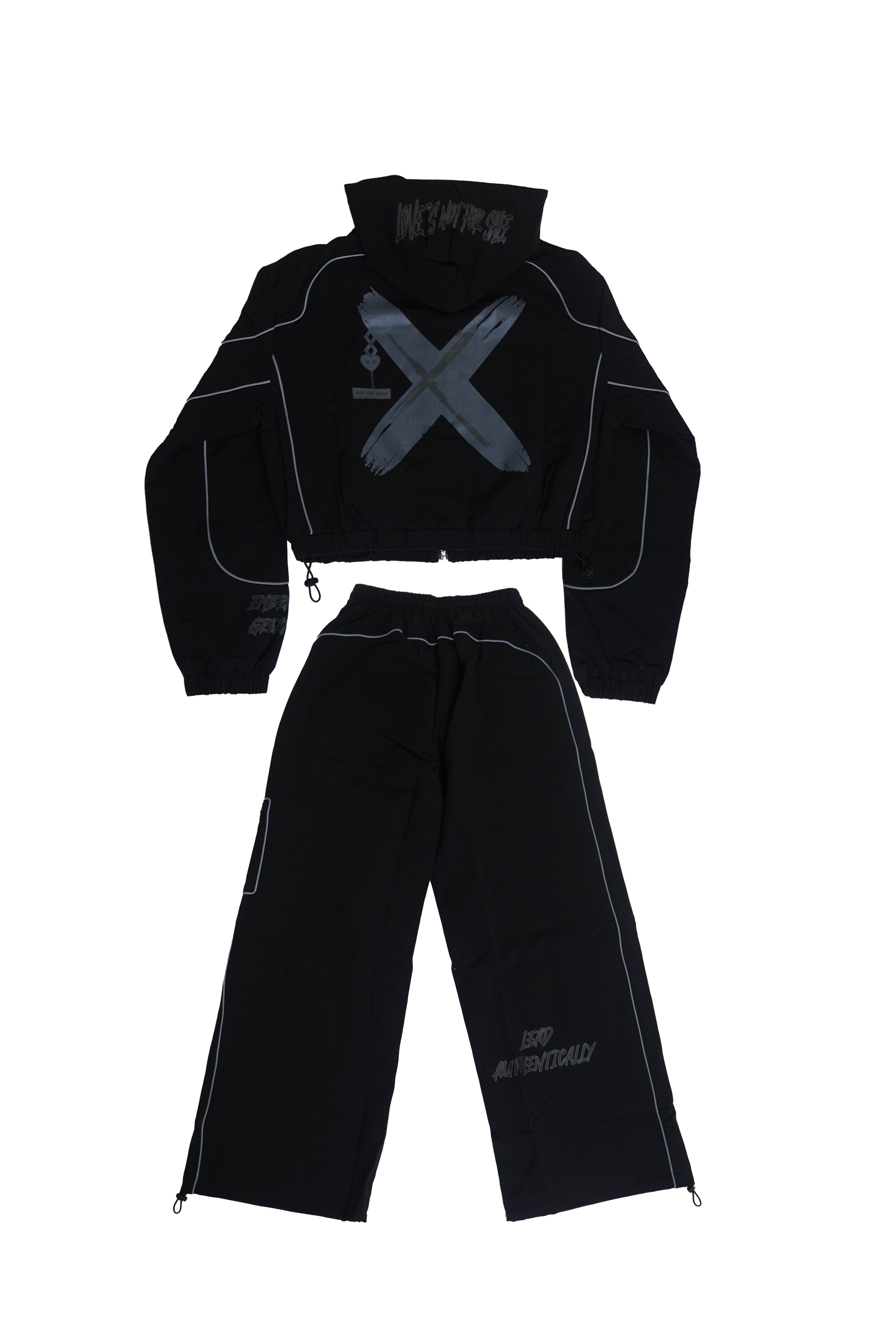 X Flight Jumpsuit - Queens#Colour_Black