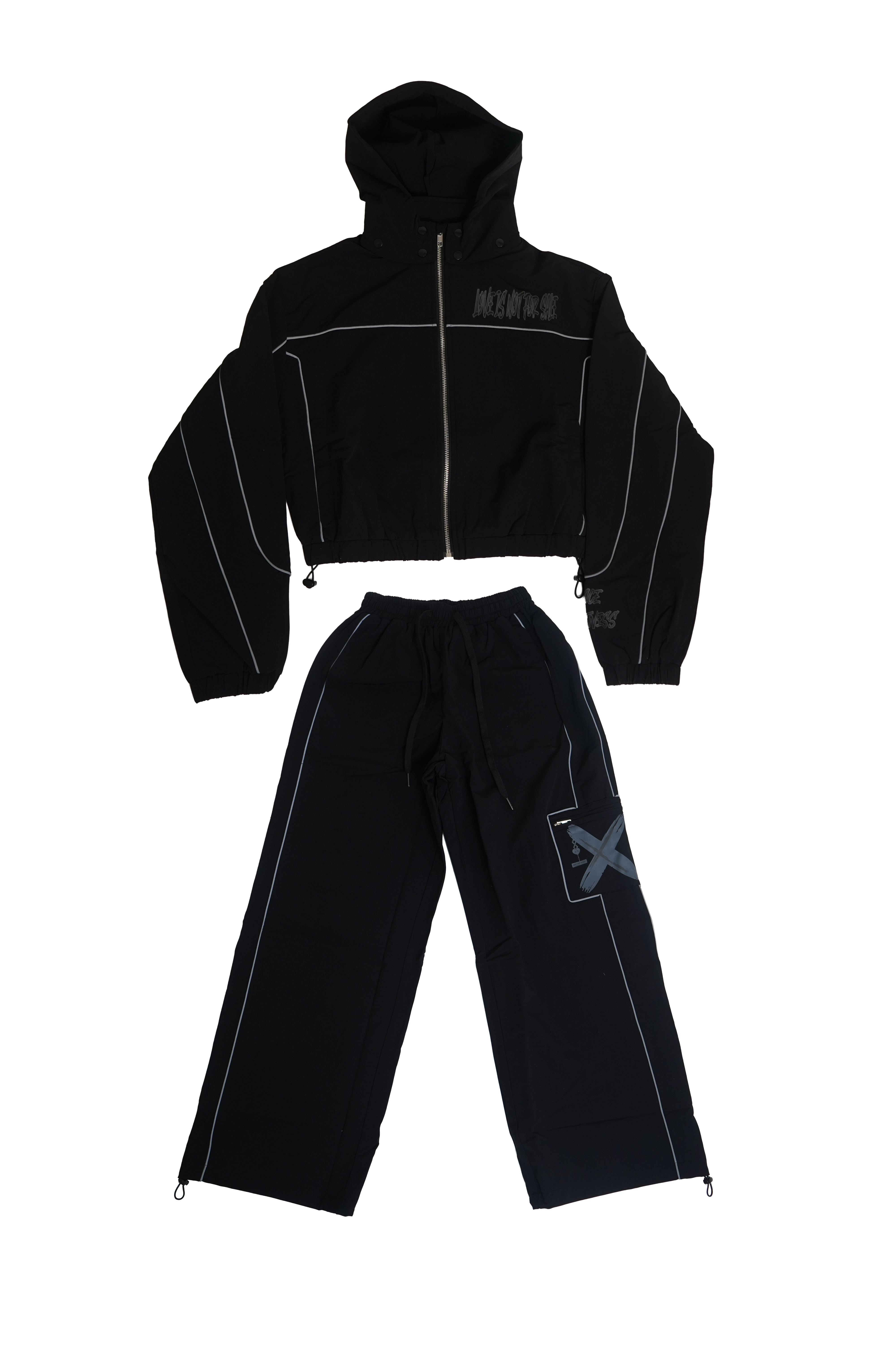 X Flight Jumpsuit - Queens#Colour_Black
